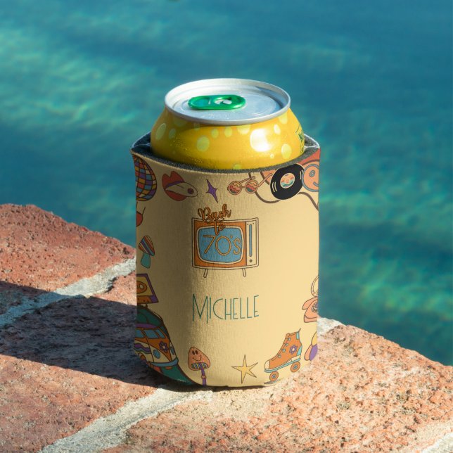 Enfriador De Latas De vuelta a los años 70, retro groovy (Piscina in situ)