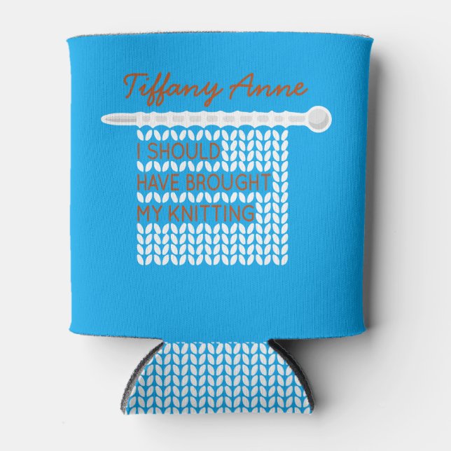 Enfriador De Latas Debería Haber Traído Mi Tejido - Blanco (Anverso)