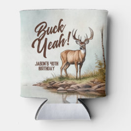 Enfriador De Latas Deer Hunting Buck Yeah 40th Birthday