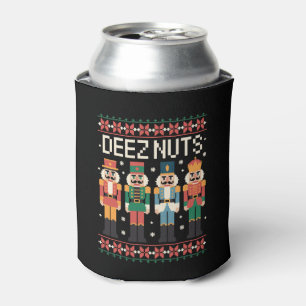 Enfriador De Latas Deez Nuts Divertido Cascanueces Navidad Navideño