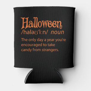 Enfriador De Latas Definición de diccionario divertida de Halloween