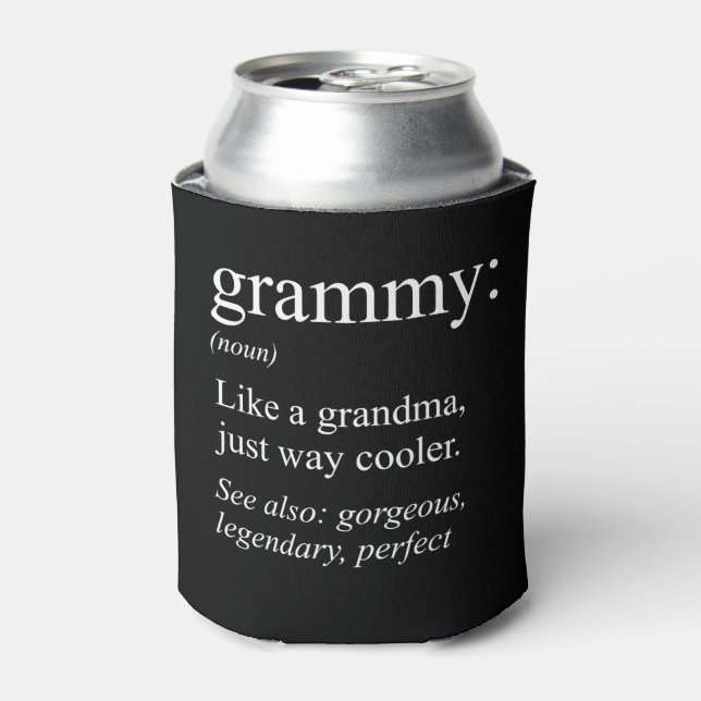 Enfriador De Latas Definición Grammy, Abuela, Regalo Nana (Lata Anverso)