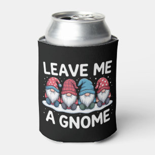 Enfriador De Latas Déjame un Gnome Navidad Pijama Fiesta