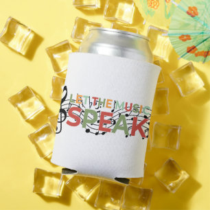 Enfriador De Latas Dejemos que la música hable, notas musicales