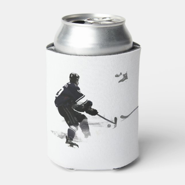 Enfriador De Latas Deke - Jugador de hockey (Lata Anverso)