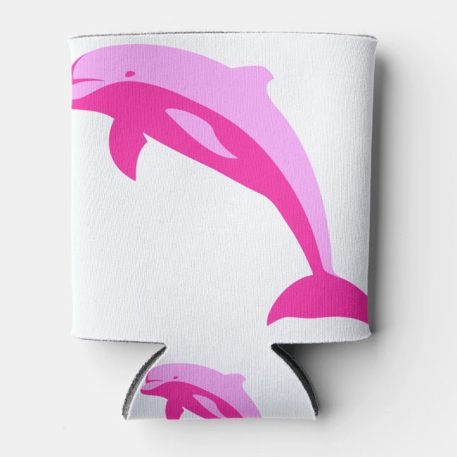 Enfriador De Latas Delfín rosado (Anverso)