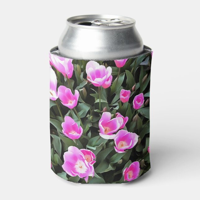Enfriador De Latas Delicados tulipanes rosas de Estambul (Lata Anverso)