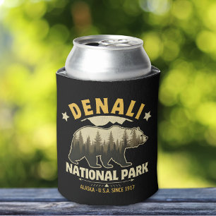 Enfriador De Latas Denali National Park Alaska Forest Landscape