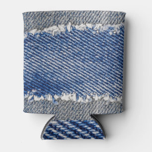 Enfriador De Latas Denim frame, despedazado, doble color.