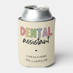 Enfriador De Latas Dental Assistant de nombre personalizado