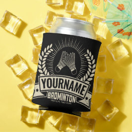 Enfriador De Latas Deportes de raqueta de jugador de bádminton person