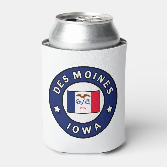 Enfriador De Latas Des Moines Iowa (Lata Anverso)