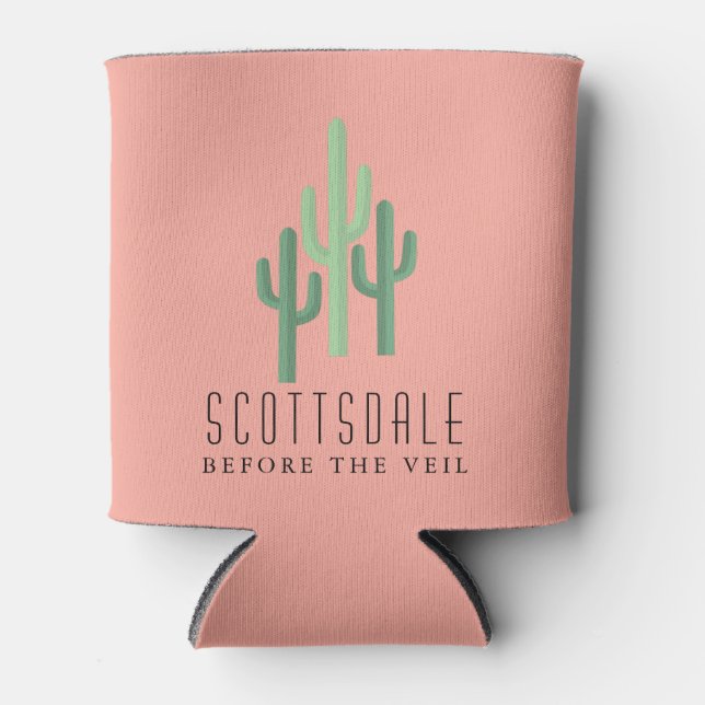 Enfriador De Latas Desert Cactus Scottsdale Bachelorette (Anverso)