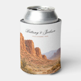 Enfriador De Latas Desert Mountain Landscape Southwestern Wedding