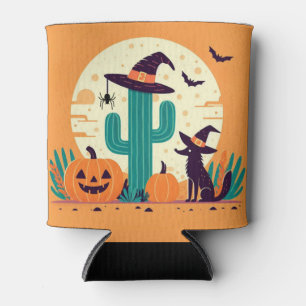 Enfriador De Latas Desierto/cactus del suroeste de Halloween