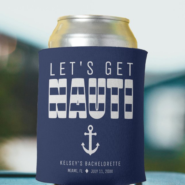 Enfriador De Latas Despedida de Soltera Azul Nauti (Subido por el creador)