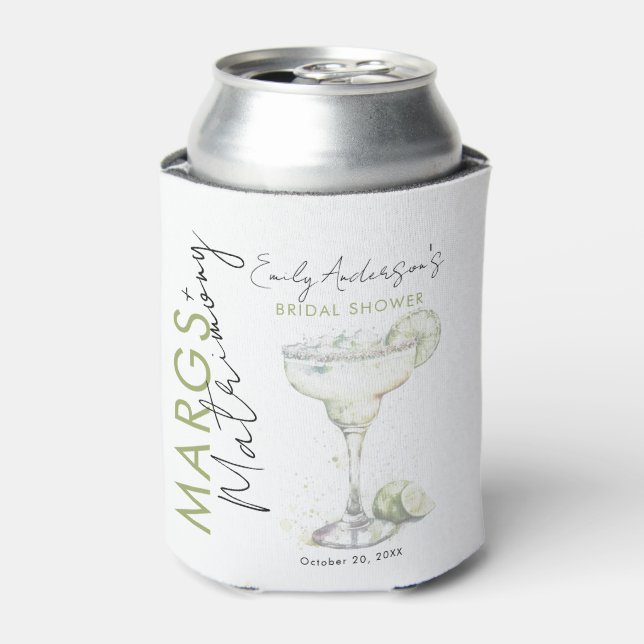 Enfriador De Latas Despedida de Soltera con Margs Modernos y Elegante (Lata Anverso)
