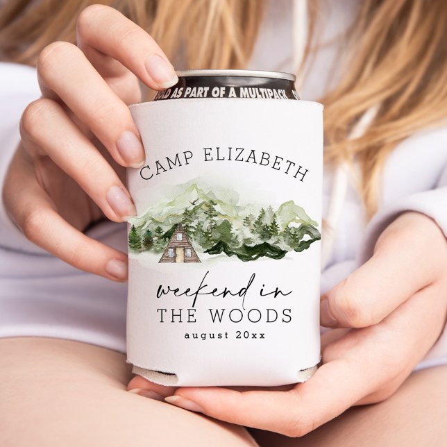 Enfriador De Latas Despedida de soltera de camping en el bosque (Subido por el creador)