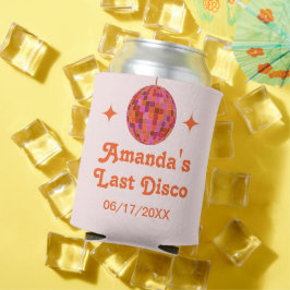Enfriador De Latas Despedida de soltera groovy última disco naranja r