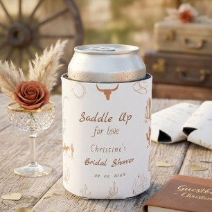 Enfriador De Latas Despedida de soltera vaquera boho Silla arriba vaq