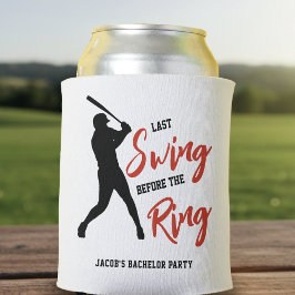 Enfriador De Latas Despedida de soltero de béisbol Último swing antes