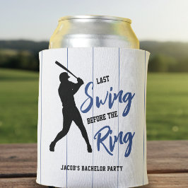 Enfriador De Latas Despedida de Soltero de Béisbol Último Swing Antes