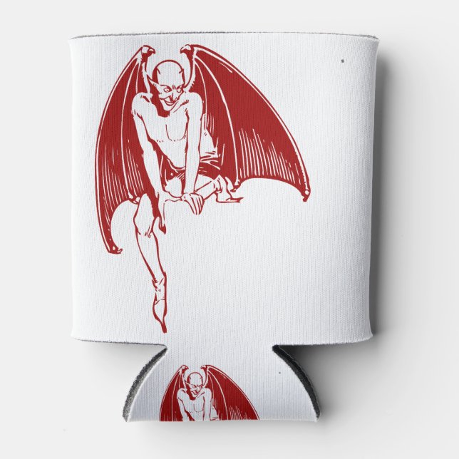 Enfriador De Latas Devil Evil Demon Monster Wings Gothic (Anverso)