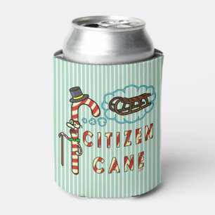 Enfriador De Latas Día de fiesta divertido del humor del bastón del