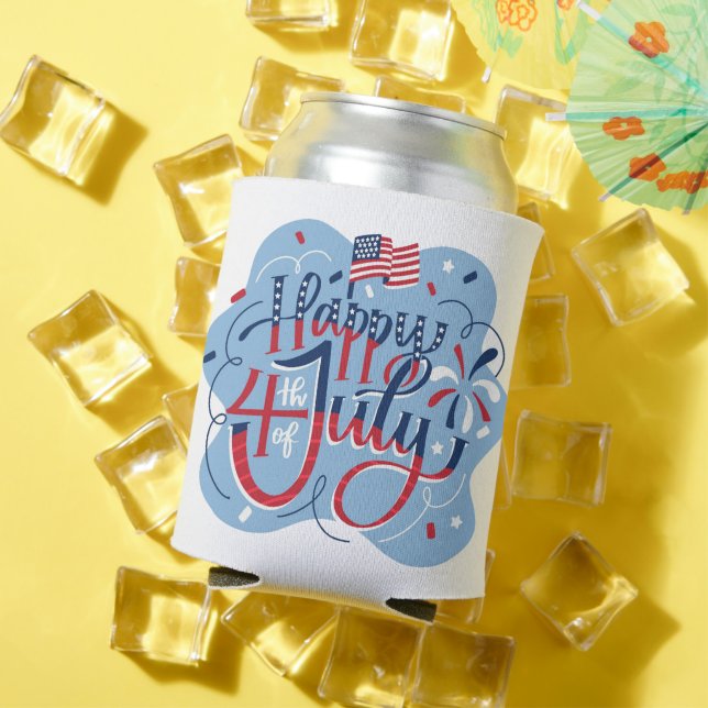 Enfriador De Latas Día de la Independencia 4 de julio (Verano in situ)