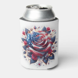 Enfriador De Latas Día de la Independencia de los Rosas Patrióticos