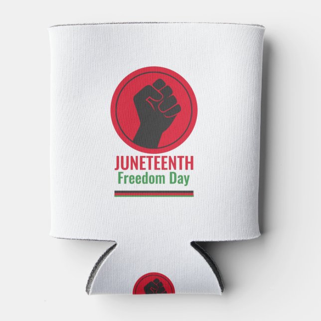 Enfriador De Latas Día de la Libertad de Juneteenth (Anverso)