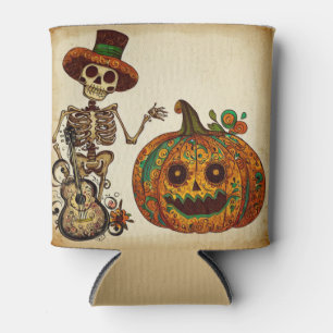 Enfriador De Latas Día de los Muertos/Skeleton/Calabaza Refrigerador