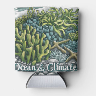Enfriador De Latas Día de los Océanos - Concepto oceánico y climático