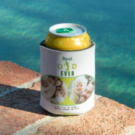 Enfriador De Latas Día de los Padres del Collage de fotos del Mejor P