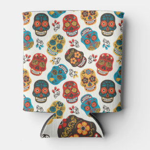 Enfriador De Latas Día de Muertos, sin fisuras.