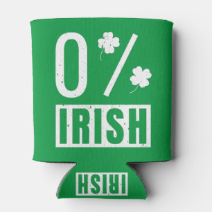 Enfriador De Latas Día de San Patricio 0% trébol de cuatro hojas irla