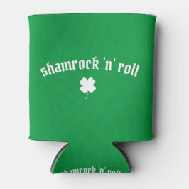 Enfriador De Latas Día de San Patricio shamrock n roll
