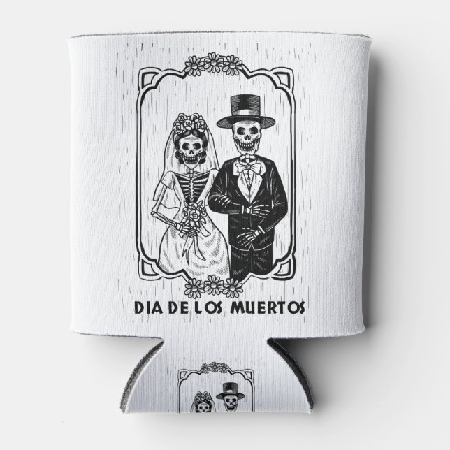 Enfriador De Latas Día Del boda Muerto (Anverso)