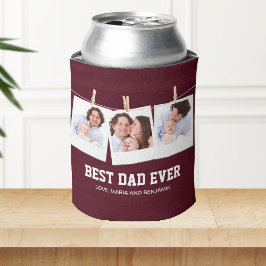 Enfriador De Latas Día del Padre | Mejor Papá del Mundo 3 Fotocolage
