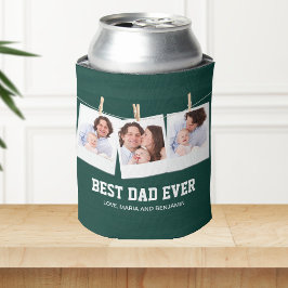Enfriador De Latas Día del Padre | Mejor Papá del Mundo 3 Fotocolage
