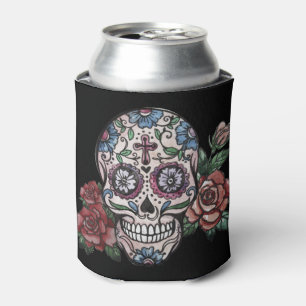 Enfriador De Latas Día fresco del cráneo muerto del azúcar con los