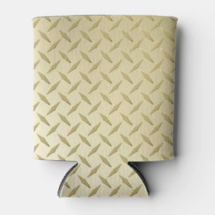 Enfriador De Latas Diamante de metal con aspecto dorado