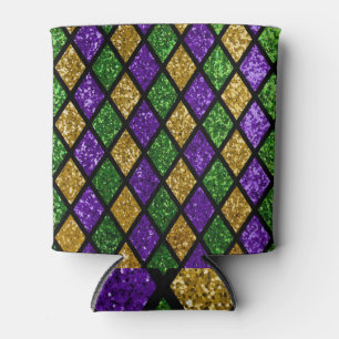 Enfriador De Latas Diamantes de las baldosas, fondo festivo