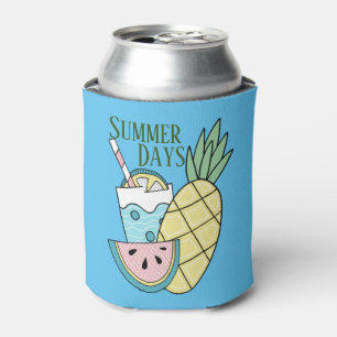 Enfriador De Latas Días De Verano, Fruta Fresca Y Lemonada