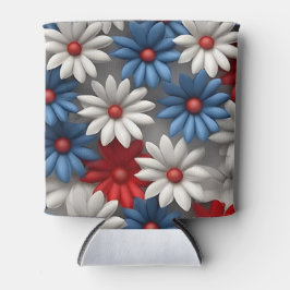 ENFRIADOR DE LATAS DÍAS PATRIOTAS DE AMÉRICA BLANCA AZUL