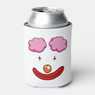 Enfriador De Latas dibujo animado de la cara del payaso de circo