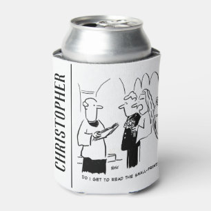 Enfriador De Latas Dibujo animado de la novia que quiere revisar la l