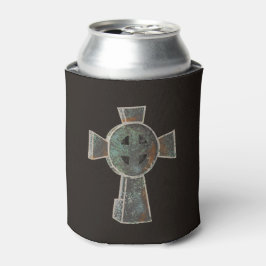 Enfriador De Latas Dibujo de cruz de lápida de cementerio de Hallowee