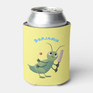 Enfriador De Latas Dibujo de ilustración de cartoon de insecto saltam