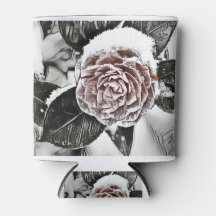 Dibujo de Rosa congelado con niebla